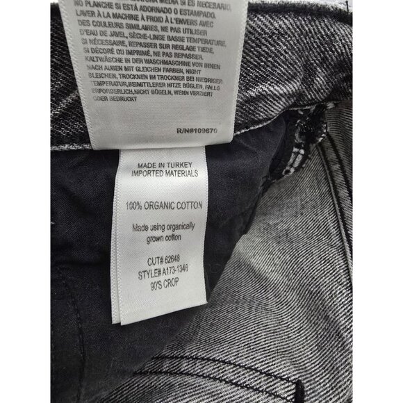 Agolde Jeans Womens Grey Denim 90’s Crop Size 28- READ INFO - Picture 11 of 16